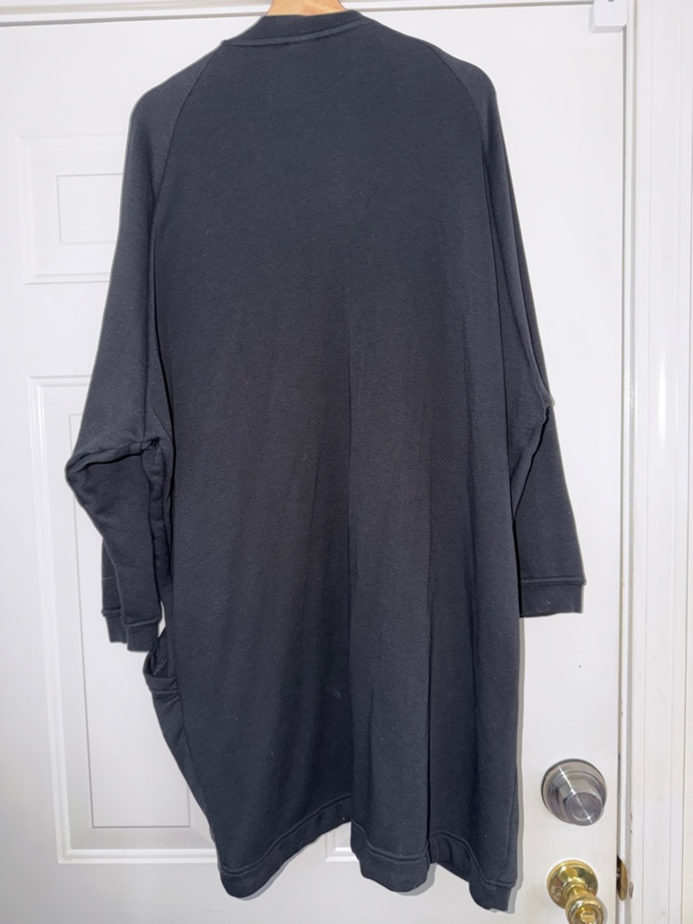 Nike Red Label sweatshirt. Women's Black Longline Open Cardigan. Sz 2x - Picture 5 of 5